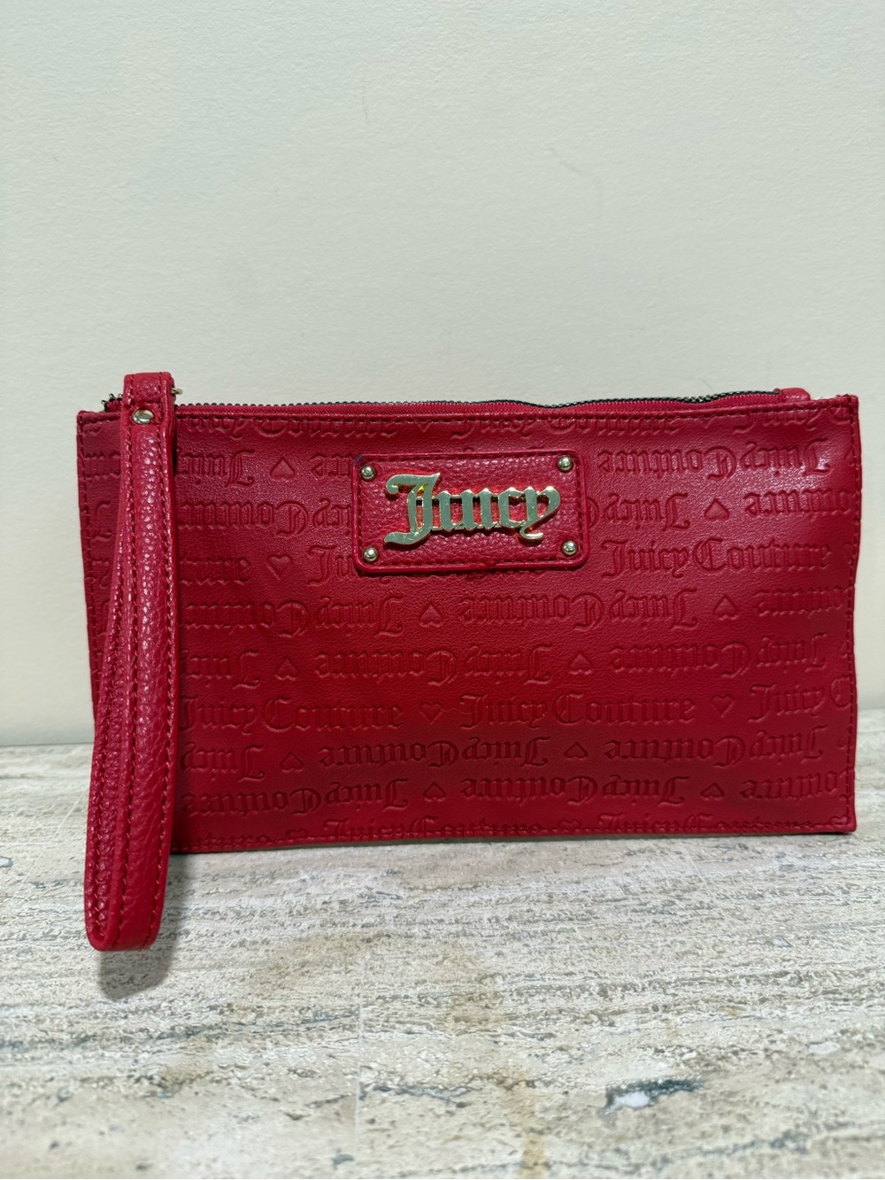 Juicy Couture Red Wristlet Clutch